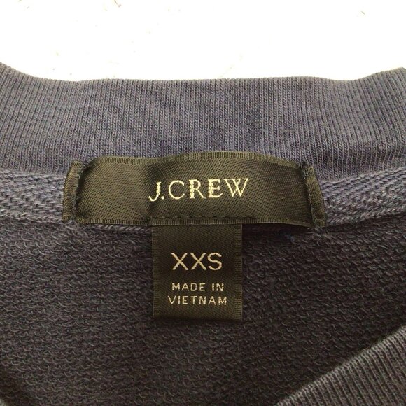 J Crew Sweatshirt Pants Set Womens XXS Blue Loungewear Cotton - Picture 10 of 16